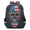 Blue, variant on Day of the Dead Skull Travel Backpack for Adults, Multi-Functional Casual Daypack with Adjustable Shoulder Straps, Helloween Flower Skull Laptop Bag for Work Outdoor