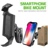 Bike Smartphone Mount, Universal Heavy Duty Bicycle Holder Mount With 360 Degree Rotation Compatible to iPhone 14 Pro Max, 14 Pro, 14, Galaxy Z Fold4, A23, S22 Plus, S22 Ultra and more