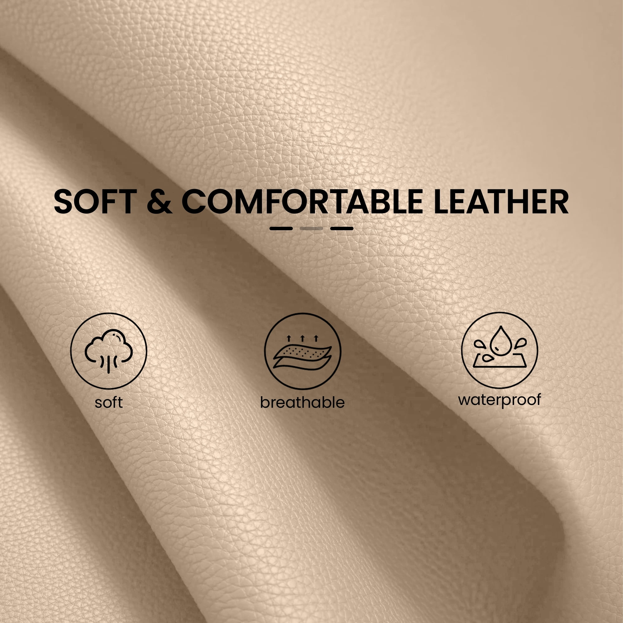 Primy High Back Office Chair, Big and Tall PU Leather Executive Chair with Footrest – Ergonomic Reclining Computer Desk Chair, High-Density Foam, Heavy Duty Swivel Rolling Chair, Khaki