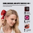 thumbnail image 7 of 3 in 1 Electric Hair Scalp Massager, Hair Oil Applicator Head Massager Scalp Brush for Hair, IPX7 Waterproof, Adjustable Speed, Hair Scrubber Scalp Massage Tool for Home Travel, 7 of 7