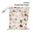 thumbnail image 1 of Bolsa de pañales para bebés con estampado de dibujos animados, impermeable, seco y húmedo, bolso con cremallera, cochecito, paquete de transporte, bolsas de almacenamiento de pañales húmedos para viajes al aire libre Tan Jianjun  unisex, 1 of 2