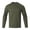Army Green, variant on Dursoulink Long Sleeve Round Neck Shirt for Men, Quick Dry Breathable Polyester, Raglan Sleeve, Flat Stitching, Unlabeled Collar, for Sports and Outdoor Activities