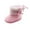 Pink, variant on Puntoco Infant Unisex Warm Fur Lining Soft Boots Baby Winter Ankle Non-Slip Rubber Texture Sole Toddler Winter Snow Crib Shoes Kids Shoes Clearance