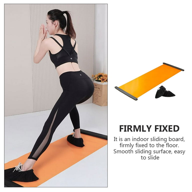 Eease Orange Slide Board with Sliding Booties for Low Impact Workouts Walmart