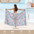 thumbnail image 7 of Yuyamidu Shell Sarong Wraps for Women Soft Print Bikini Wraps for Swimwear Lightweight Bikini Cover Up Breathable Bathing Suit Cover Up, 7 of 7