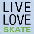 thumbnail image 2 of CafePress - Live Love Skate Infant Bodysuit - Baby Light Bodysuit, Size Newborn - 24 Months, 2 of 4