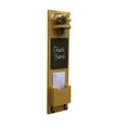 thumbnail image 1 of Tall Mail Organizer with Chalkboard, Key Hooks & Mason Jar, 1 of 11