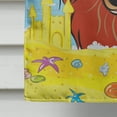 thumbnail image 4 of Carolines Treasures BB2082CHF Drapeau de Maison en Toile Longhair Rouge Teckel Été Plage, 4 of 4
