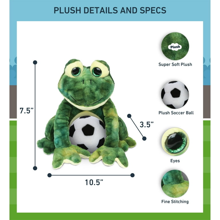 Stuffed Frog Plush Soft Toy Animal Doll for Kids Baby Huggable