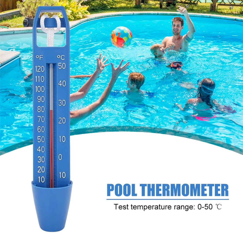 Floating Swimming Pool Thermometer Easy Read Floating Pool Thermometer with String Swimming Pool Floating Water Thermometer Water Thermometer for Pool 