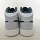 thumbnail image 5 of Ni - ke Ni - ke Youth Air Jordan 1 Mid SE Oxidized Green White Sail Shoes FQ8088-103 SZ 7Y, 5 of 5