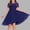 Dark Blue, variant on Girls Tulle Dress Short Sleeve Mesh Overlay A Line Dresses Kids Party Dresses Princess Dress 5-16 Years