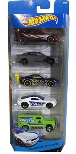 hot wheels police pursuit 5 pack