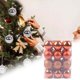 thumbnail image 2 of Adornos Navideños De Plástico Para Colgar En El Árbol De Navidad, 4 Cm, Paquete De 24, 2 of 2