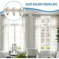 thumbnail image 5 of 44 Pack Curtain Rings with Eyelets, Metal Drapery Ring for Pinch Pleat Curtains, Drape Ring 1.5 Inch I D, Fits Up to 1.2 in Rod (Antique Bronze), 5 of 7