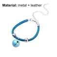 thumbnail image 7 of UDIYO Pet Collar Adjustable Decorative Faux Leather with Bell Decor Puppy Necklace for Daily Life, 7 of 7