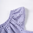 thumbnail image 4 of Cethrio Kids Girls Summer Outfit Sets, Cute Flutter Sleeve Casual 2025 Girls' Clothing Sets Purple Size 5T, 4 of 6