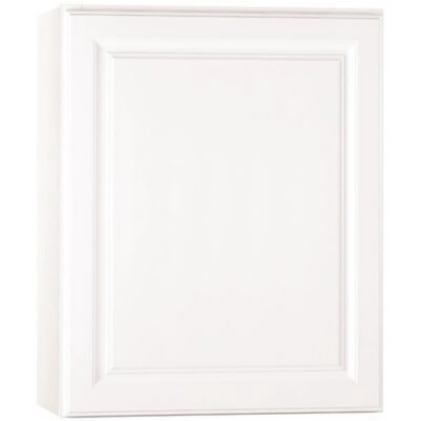 RSI HOME PRODUCTS KITCHEN WALL FULLY ASSEMBLED, RAISED PANEL, WHITE, 27X30X12 IN
