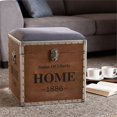 thumbnail image 4 of Baxton Studio Violetta Light Gray Fabric Wood Storage Trunk Ottoman, 4 of 10