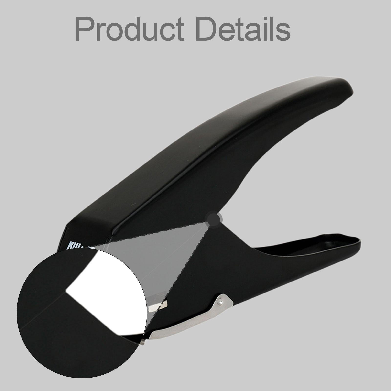 Sharprepublic Handheld Badge Hole Puncher Paper Punch Hand Tool Heavy Duty Multiuse Hole Punch
