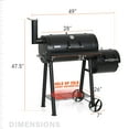 thumbnail image 6 of Summit Living 28'' BBQ Charcoal Grill with Offset Smoker for Backyard and Camping, 6 of 8
