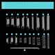 thumbnail image 3 of OUNONA 200PCS Spring assortment Spiral Spring Galvanized Spring Set Spring Rate Extension Spring, 3 of 3
