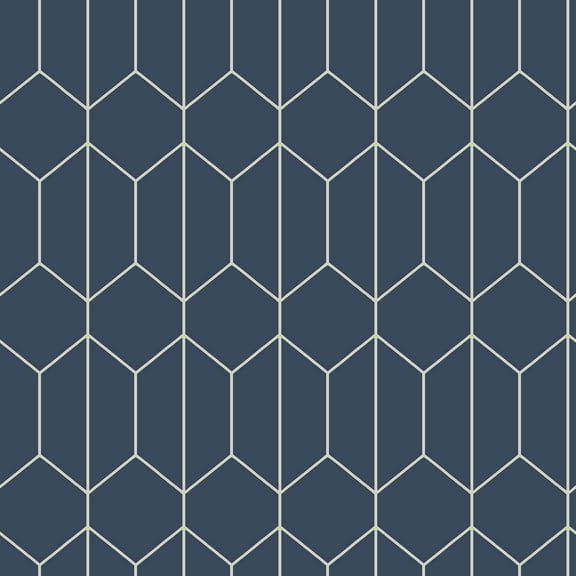 Arthouse Orson Navy Trellis Wallpaper