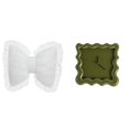thumbnail image 1 of Bonito juego de cojín con lazo y reloj de pared, funda de almohada con forma de lazo, reloj cuadrado, material PP, adecuado para la decoración, 1 of 8