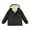Black, variant on Boys Winter Lined Thermal Jacket Warm Thickened Coat Windproof Cold Weather Outerwear For Toddler Youth