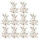 thumbnail image 2 of 10pcs Embellecedores Flatback de Botón Diseño de Hojas de Rhinestone Fabricación de Joyería Soledad Botón de espalda plana, 2 of 8