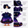 thumbnail image 4 of AYktou Halloween Porch Geese Outfits Set, 23 Inch Garden Goose Clothes with Hat, Elegant Purple Clothing Set Fall Lawn Goose Dress Yard Geese Costumes for Outdoor Patio Lawn Garden Decor, 4 of 6