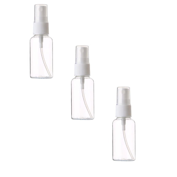 ZMGEJPW 3 Pack Spray Bottles, 3.4oz/30ml Clear Empty Fine Mist Plastic Mini Travel Bottle, Small Refillable Liquid Containers - Travel, Cleaning, Gardening, Skin Care