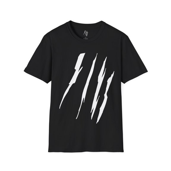Effete Feline Claw Marks Scratch Unisex Softstyle T-Shirt