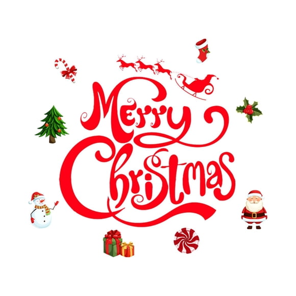 Merry Christmas Garage Door Sticker Holiday Decorative Car Fridge Sticker Wall Stick Wall Decal Sticker Sticker Wall Tiles Baby Girl Wall Decals Stick Wall Wall Flower Stickers Removable Wallpaper