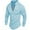 Sky Blue, variant on Mens Solid Color Zippered Long Sleeved Sports Shirt