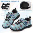 thumbnail image 4 of Uourmeti Airplane Shoes for Kids Boys Lace up Sneakers Lightweight Athletic Fitness Tennis Walking School Shoes Little Kid Size 12.5, 4 of 7