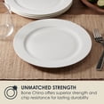 thumbnail image 4 of Fitz and Floyd Nevaeh White Classic Rim 10.5" Round Bone China Dinner Plates (4 Count), 4 of 9