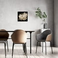 thumbnail image 4 of Bathroom Wall Decor Flower Canvas Wall Art Modern Wall Decor Black Background White Flower Theme Painting Picture Artwork Wood Framed Wall Art Easy to Hang Size 14X14in, 4 of 6