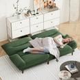 thumbnail image 5 of Furmax Futon with Five Angles Adjustable Armrests and Adjustable Backrest Futon Sofa Couch for Small Spaces Living Room Office,Green, 5 of 7