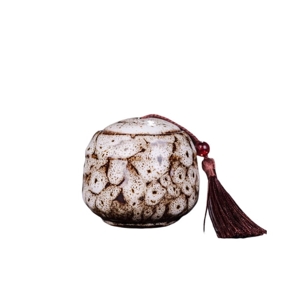 Cateissary Soporte de almacenamiento de hojas de té con tapa contenedor de polvo lata sellada multifuncional restaurante Hotel fiesta suministros de Almacenamiento y organización del hogar Blanco Cateissary HA065041-01