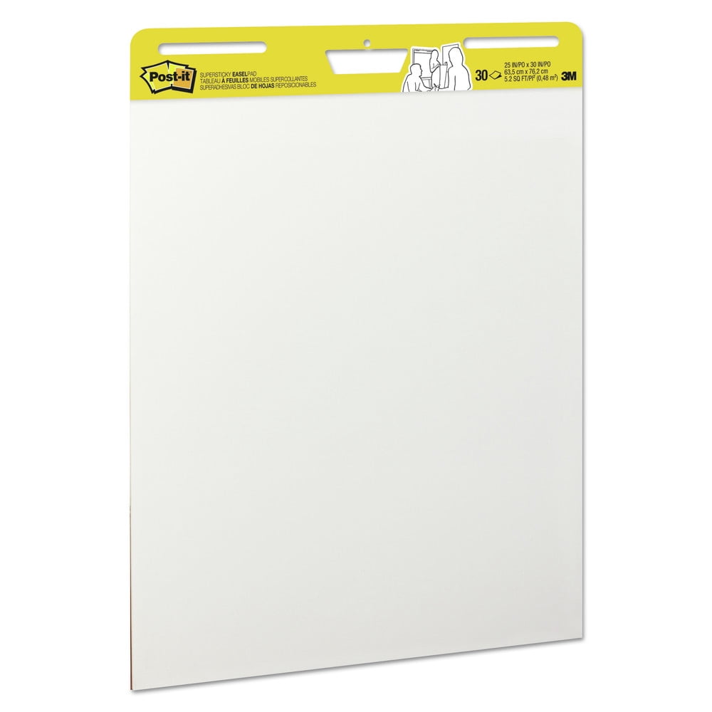 Basics Sticky Easel Pad, 25 x 30-Inch, 2 Count, White