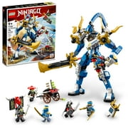 LEGO NINJAGO Jays Titan Mech 71785 Ninja Toy for 9 Year Olds, Buildable Action Figure with 5 NINJAGO Minifigures Including Jay and Nya