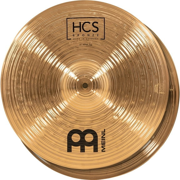 MEINL HCS Bronze Hi-Hat Cymbals 15 in.