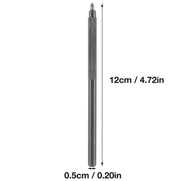 Pocket Alloy Scriber Scribe Pen with Carbide Tip for Ceramic/Metal/Glass  Plate (5Pcs)