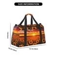 thumbnail image 3 of Kdxio Sunset Golden Sunflower Field Travel Duffel Bag Gym Bag Weekender Travel Bag Gym Bag for Women &Men Airplane Travel Essentials for Flying, 3 of 7