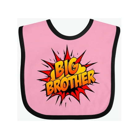 

Inktastic Big Brother Super Hero Gift Baby Boy Bib