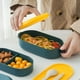 thumbnail image 5 of Fiudx Fiambrera Bento, Contenedor de Almuerzo a Prueba de Fugas, Diseño Apilable de Doble Capa, Material de Acero Inoxidable, Apto para Microondas y Lavavajillas, Ideal para La Escuela, La Oficina y, 5 of 6