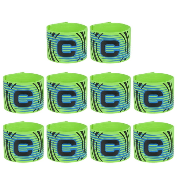 Banda de Capitán de Fútbol Uxcell, Bandas de Capitán para Fútbol, Banda de Capitán Elástica Verde Fluorescente