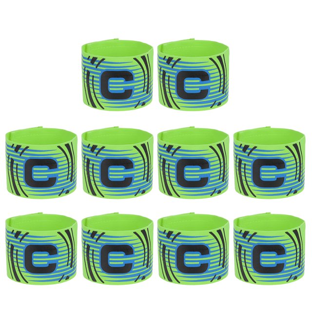 Banda de Capitán de Fútbol Uxcell, Bandas de Capitán para Fútbol, Banda de Capitán Elástica Verde Fluorescente