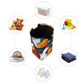 thumbnail image 7 of Yayeee Freestanding Laundry Hamper with Handle Collapsible Large Storage Basket for Clothes, Abstract Wavy, 7 of 7
